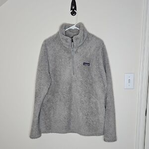 Patagonia Women's Los Gatos 1/4-Zip Salt Grey Size XL